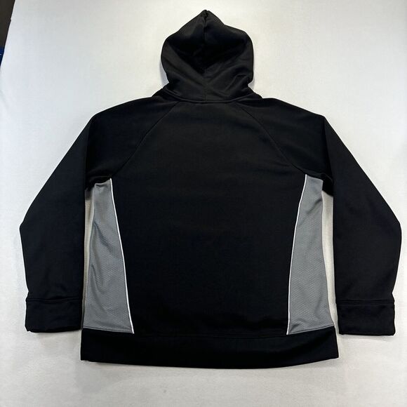 Reebok Plunge Delta Mens XL Pullover Black Hoodie Geometric Polyester Outdoors - Picture 6 of 10